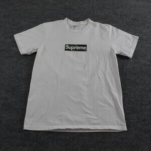 Supreme Shirt Mens Small Box Logo Tee T Shirt White Camo Streetwear Graphic
